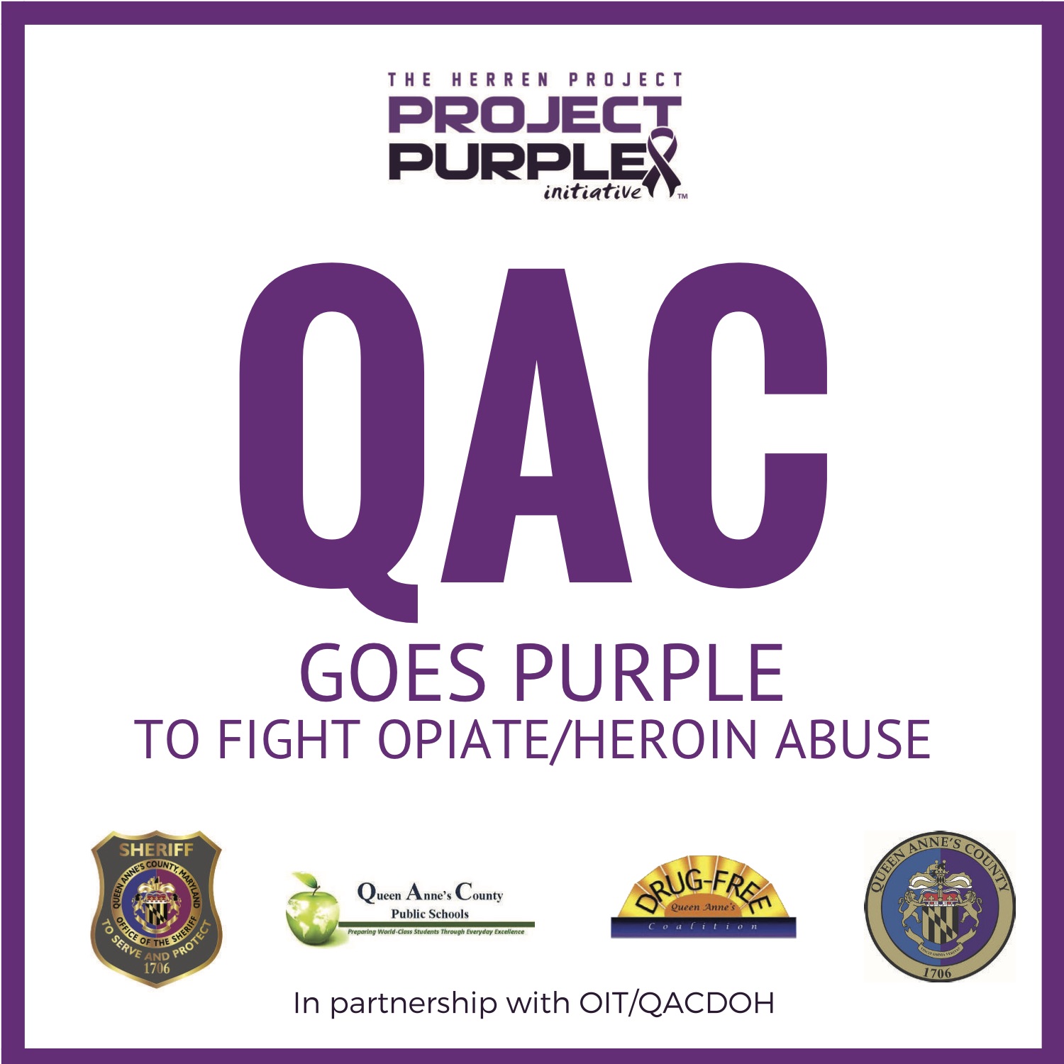 QAC Goes Purple Logo